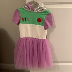 Taylor Joelle metallic hooded Buzz dress